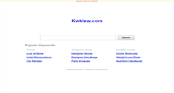 Desktop Screenshot of kwklaw.com